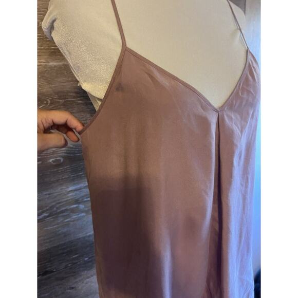 Madewell 100% Silk Camisole Top Halter Mauve Size 2 Small Tank Babydoll - Picture 2 of 8